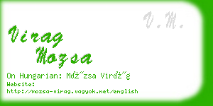 virag mozsa business card